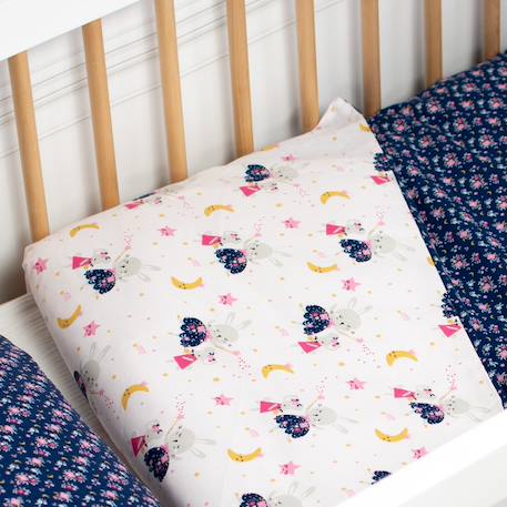 Parure de lit réversible en coton fairy flore Rose 5 - vertbaudet enfant 