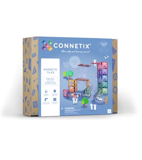 Jeu de construction magnétique pastel paquet course de balle , 80 pièces Pastel 1 - vertbaudet enfant 