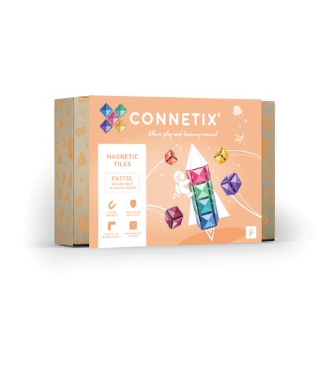Jeu de construction magnétique pastel paquet carré, 40 pièces Pastel 1 - vertbaudet enfant 