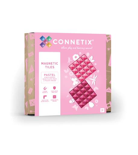 Jeu de construction magnétique pastel paquet de plaques de base, 2 pièces Rose-Baie 1 - vertbaudet enfant 