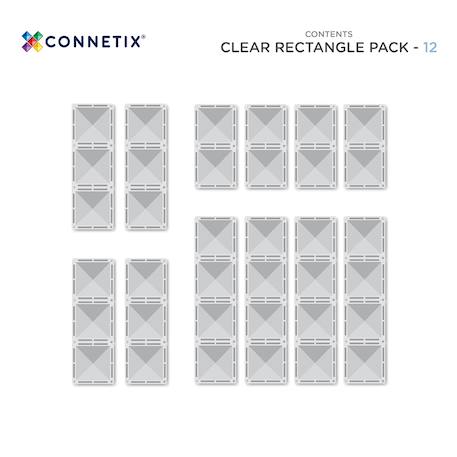 Jeu de construction magnétique clair paquet rectangle, 12 pièces Transparent 6 - vertbaudet enfant 