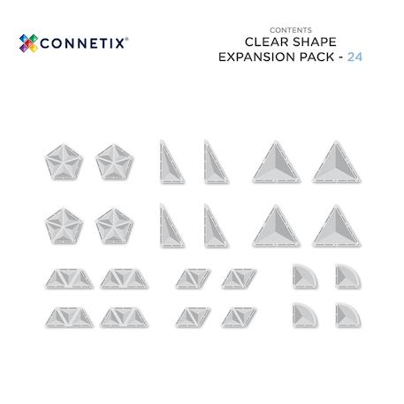 Jeu de construction magnétique clair pack d'extension de forme, 24 pièces Transparent 6 - vertbaudet enfant 