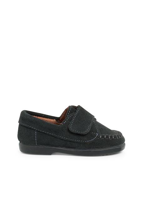 Mocassins en suède à scratch Beige+Bleu marine+Camel+Gris+Marron 17 - vertbaudet enfant 