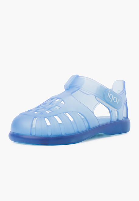 Sandales plage basiques à scratch tobby Blanc+Bleu+Bleu marine+Rose 8 - vertbaudet enfant 
