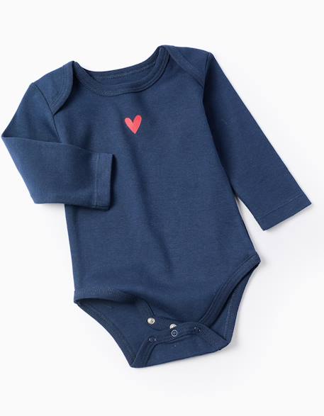 Lot de 4 bodies en coton hearts Multicolore 3 - vertbaudet enfant 