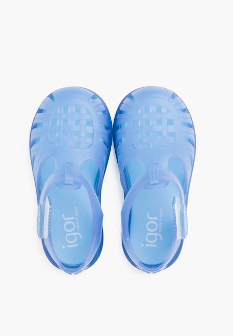 Sandales plage basiques à scratch tobby Blanc+Bleu+Bleu marine+Rose 11 - vertbaudet enfant 