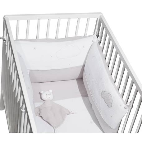 Edredon en coton - lily Bleu+Gris+Rose 6 - vertbaudet enfant 