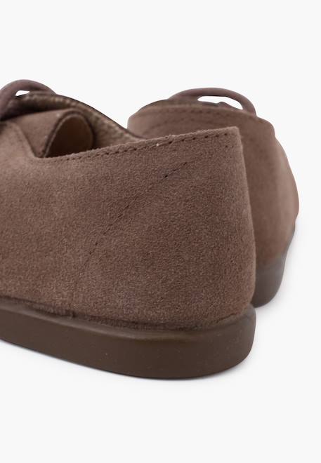 Derbies suède lacets garçon semelle fine Bleu marine+Gris+Taupe 18 - vertbaudet enfant 