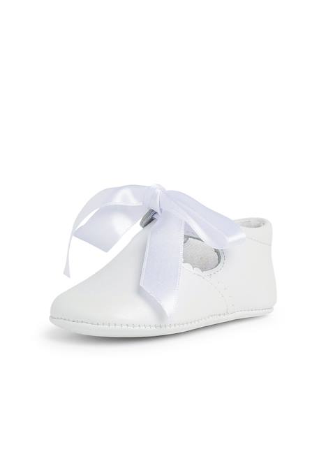 Salomés bébé pour cérémonies Beige+Blanc 8 - vertbaudet enfant 