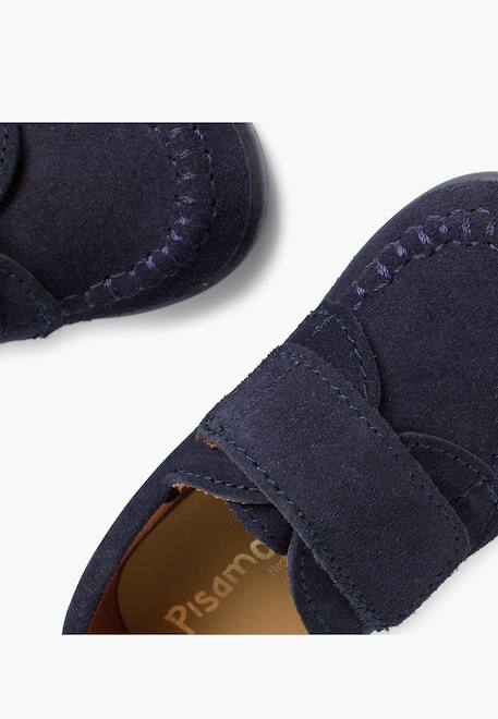 Mocassins en suède à scratch Beige+Bleu marine+Camel+Gris+Marron 11 - vertbaudet enfant 