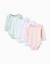 Lot de 4 bodies en coton Multicolore 1 - vertbaudet enfant 