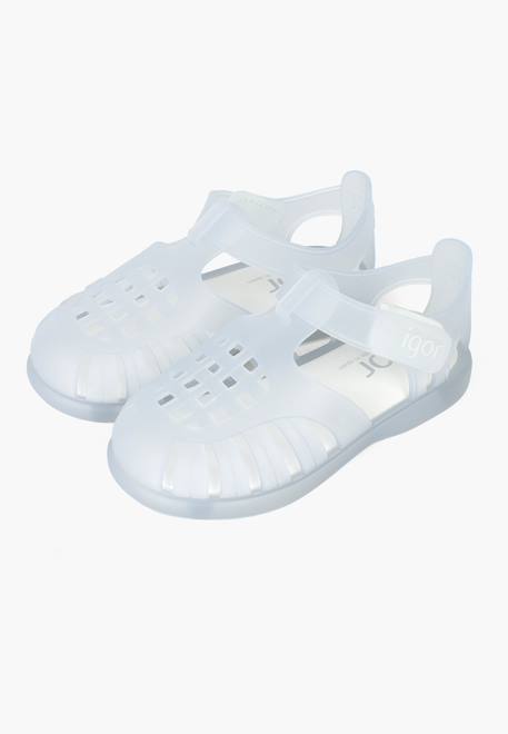Sandales plage basiques à scratch tobby Blanc+Bleu+Bleu marine+Rose 4 - vertbaudet enfant 