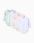 Lot de 4 bodies croisés flowers Multicolore 1 - vertbaudet enfant 