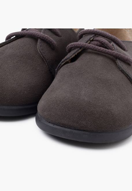 Derbies suède lacets garçon semelle fine Bleu marine+Gris+Taupe 12 - vertbaudet enfant 