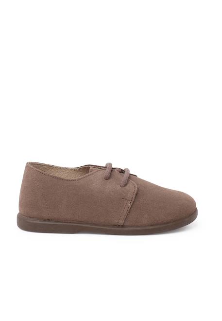 Derbies suède lacets garçon semelle fine Bleu marine+Gris+Taupe 13 - vertbaudet enfant 