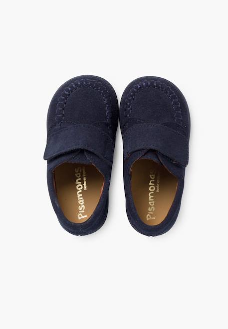 Mocassins en suède à scratch Beige+Bleu marine+Camel+Gris+Marron 10 - vertbaudet enfant 