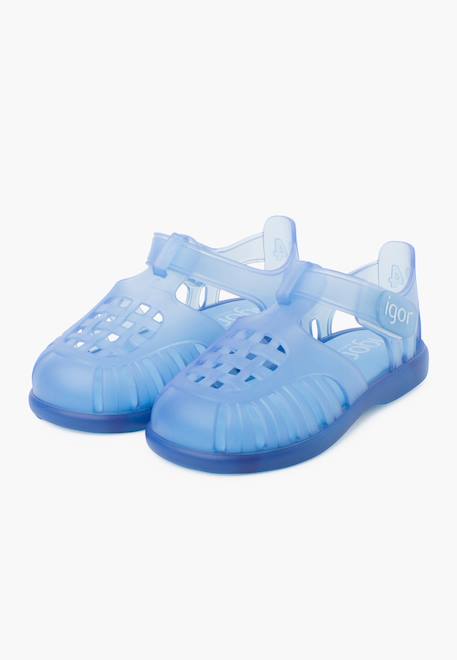 Sandales plage basiques à scratch tobby Blanc+Bleu+Bleu marine+Rose 10 - vertbaudet enfant 