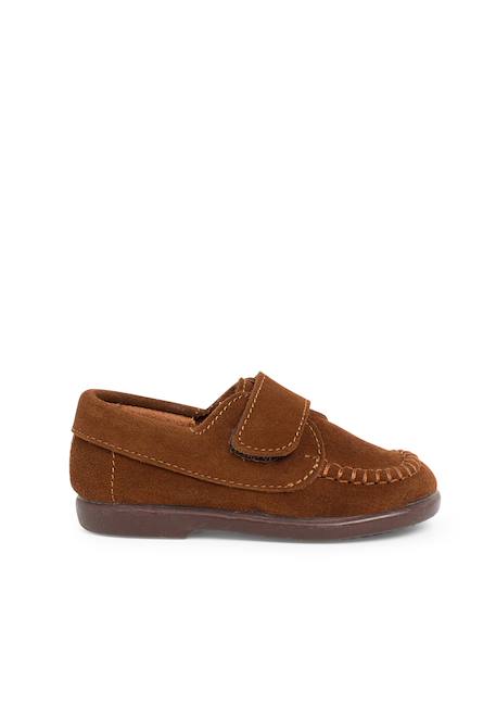 Mocassins en suède à scratch Beige+Bleu marine+Camel+Gris+Marron 12 - vertbaudet enfant 