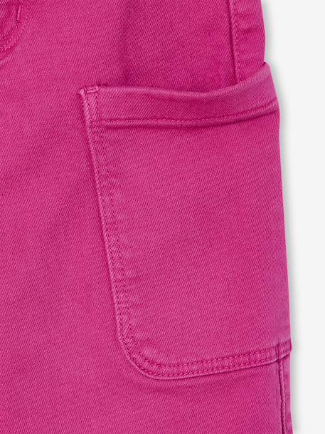 Pantalon cargo large fille fuchsia 3 - vertbaudet enfant 