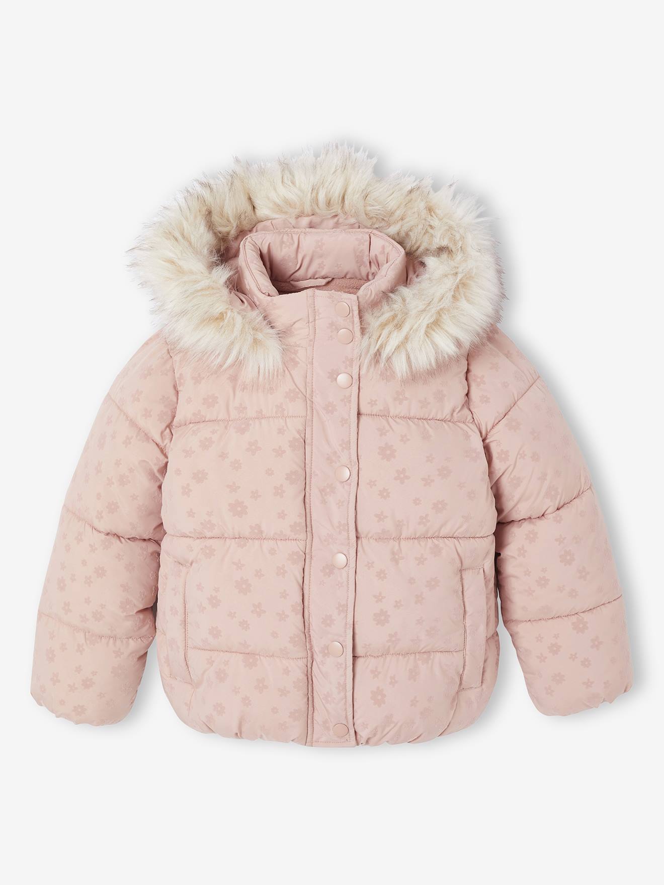 Doudoune Enfant Hiver Capuche - Veste Matelassée épaisse Chaude, Unie, Pour Garçon Et Fille