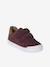 Baskets enfant fille cuir à scratchs bordeaux+or+rose 1 - vertbaudet enfant 