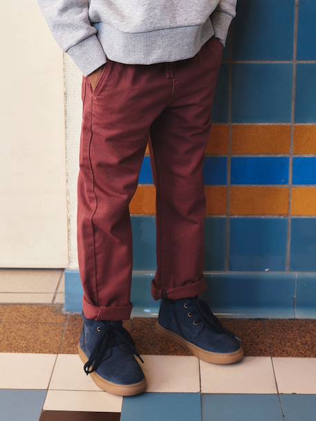 Pantalon garçon  fluide facile à enfiler garçon beige+bleu moyen+bleu nuit+terracotta 21 - vertbaudet enfant 
