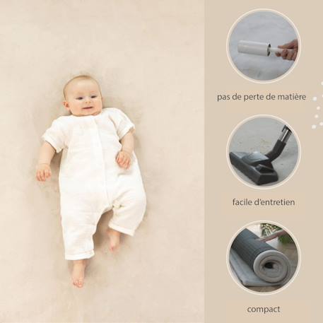 Tapis enfant à mémoire de forme imprimé petites fleurs CLOUD FLORAL Floral 5 - vertbaudet enfant 