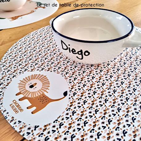 Set de table savana  lion graou Multicolo 2 - vertbaudet enfant 