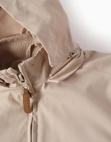 Veste avec capuche amovible Beige clair+Bleu foncé 5 - vertbaudet enfant 