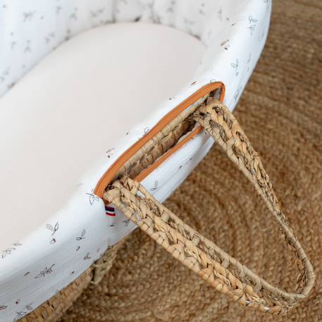 Couffin bébé avec matelas habillage et drap housse melody Melody, blanc imprimé minimaliste 4 - vertbaudet enfant 
