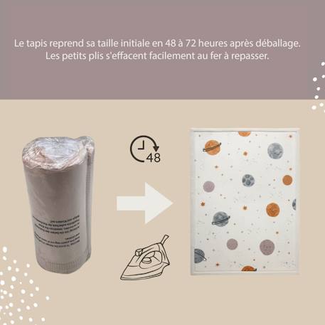 Tapis enfant à mémoire de forme planètes CLOUD HAPPY PLANETS Happy planets 6 - vertbaudet enfant 