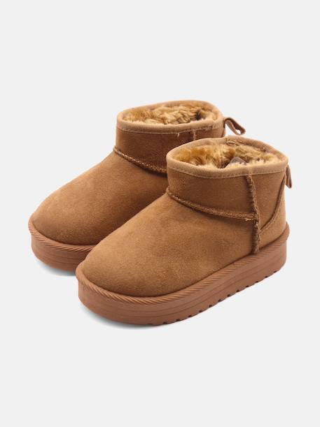 Bottine basses Camel+Marron 73+Noir 1 - vertbaudet enfant 