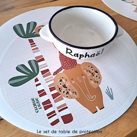 Set de table savana palmier Multicolo 3 - vertbaudet enfant 