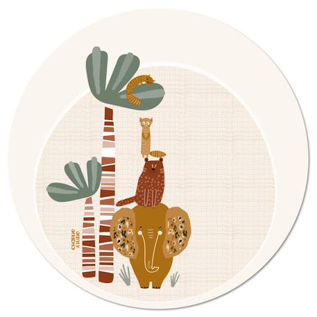 Set de table savana palmier Multicolo 1 - vertbaudet enfant 