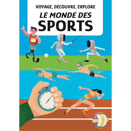 Puzzle & livre - voyage découvre explore : le monde des sports - édition jeux olympiques 2024 à paris Rouge 3 - vertbaudet enfant 