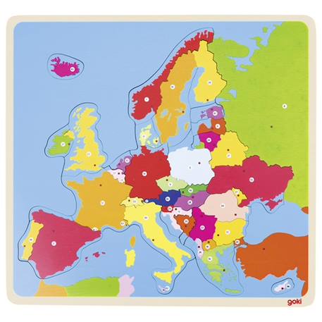 Puzzle en bois europe Multi-coloured 1 - vertbaudet enfant 