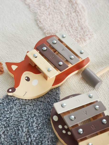 Xylophone bois FSC® en forme de renard Renard 2 - vertbaudet enfant 