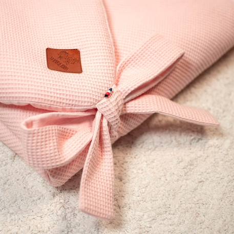 Couverture d'emmaillotage en nid d'abeille Beige+Bleu+Écru+Rose+Vert 18 - vertbaudet enfant 