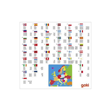 Puzzle en bois europe Multi-coloured 2 - vertbaudet enfant 