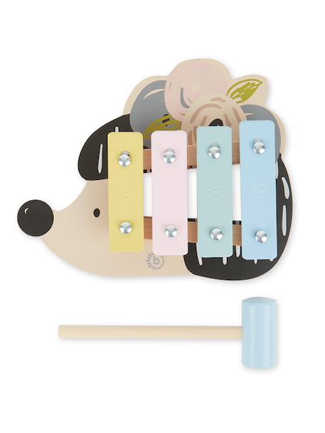 Xylophone bois en forme de hérisson - 17,5 cm Hérisson 1 - vertbaudet enfant 