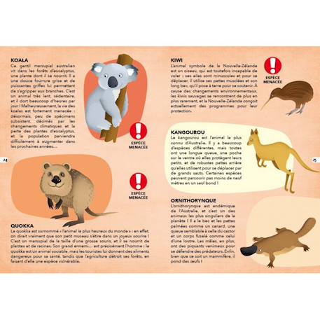 Puzzle & livre - voyagez découvrez explorez les espèces menacées Vert 6 - vertbaudet enfant 