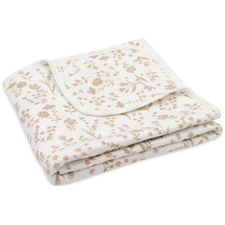 Couverture en coton fringe moonstone-ivory (75 x 100 cm) Corail+Ecru, marron+Jaune, blanc+Marron 7 - vertbaudet enfant 