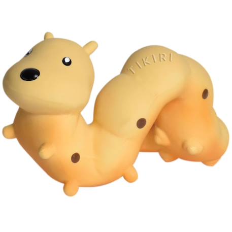 Chenille en caoutchouc naturel Jaune 1 - vertbaudet enfant 