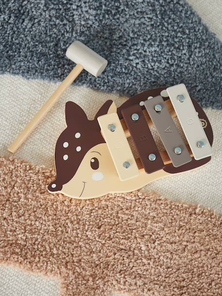 Xylophone bois FSC® en forme de chevruil Chevreuil 2 - vertbaudet enfant 