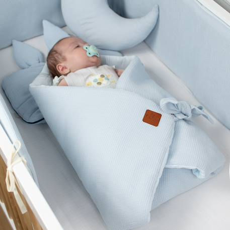 Couverture d'emmaillotage évolutive en nid d'abeille Beige+Bleu+Écru+Gris+Rose 8 - vertbaudet enfant 