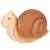Escargot en caoutchouc naturel Beige 1 - vertbaudet enfant 