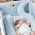 Tour de lit universel en gaze de coton nid d'abeille Beige+Bleu+Écru+Rose 6 - vertbaudet enfant 
