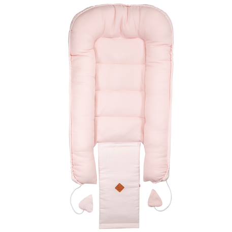 Cocon nid réducteur de lit en coton nid d'abeille Beige+Bleu+Écru+Rose 21 - vertbaudet enfant 