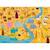 Puzzle & livre - les animaux d'afrique Jaune 2 - vertbaudet enfant 