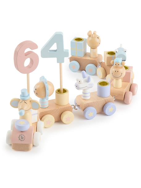Train d’anniversaire en bois 0-99 ans, scandi Berry+Berry avec bougies+Candy+Candy avec bougies+Scandi+Scandi avec bougies 12 - vertbaudet enfant 